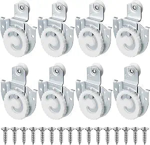 Yaocom 8 Pack Sliding Closet Bypass Door Hardware Rollers
