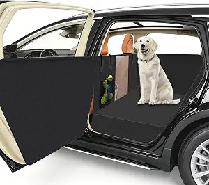 Dog Car Seat Cover for Back Seat Larger,Waterproof Oxford cloth Hard Bottom Car Seat Cover for Dogs,Nonslip Backseat Dog Cover with Upgraded Door Protection Flap,Dog Hammock for Full Size Truck5530in