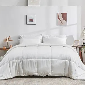 DOZ All Season Cooling Comforter, 100% Viscose Derived from Bamboo, Breathable, Lightweight, Soft, Down Alternative Duvet Insert, 8 Loops, 70"x90" (Twin/Twin XL)