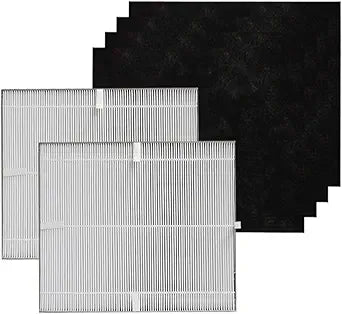 PUREBURG MD1-0022 MD1-0023 Replacement Filter Compatible with Vornado AC300 AC350 AC500 AC550 PCO200 PCO300 PCO500 PCO375DC PCO575DC Air Purifiers,2-Pack H13 HEPA