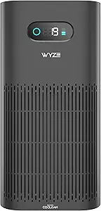 Wyze Air Purifier with Formaldehyde Filter (Premium), for Home, 21db Quiet, HEPA 13, Elimination of common pollutants, Remove formaldehyde, Odors, Smoke, Pollen, Dust, Smart WiFi Alexa Google, Black