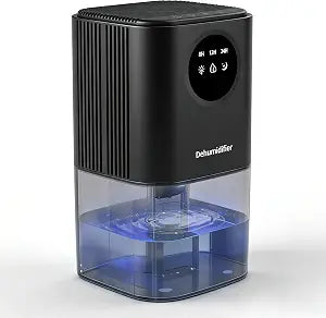 Dehumidifier, 57oz Small Dehumidifiers for Home, Ultra Quiet (25dB) 350 sq ft Mini Dehumidifier, Portable for Bathroom Bedroom Closet Basement RV, with 7-Color LED, Smart Defrost, Auto Shut-Off
