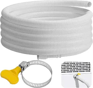 16.5' Dehumidifier Drain Hose 3/4"FHT, Universal Corrugated Drain Hose
