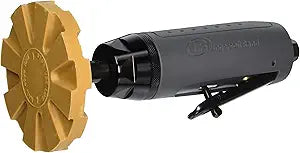 Ingersoll Rand 324-1 Adhesive Removal Air Tool, Ingersoll Rand 324 Adhesive Removal Air Tool, Pneumatic Pinstripe Remover, 4-Inch Pad, 3700 RPM, includes 1 Eraser Pad