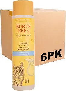 Burt's Bees for Pets Tearless Kitten Shampoo with Buttermilk and Honey, 99% Natural Origin Gentle Cat Shampoo for Sensitive and Itchy Skin, pH Balanced and Fragrance-Free, 10 Fl Oz - 6 Pack