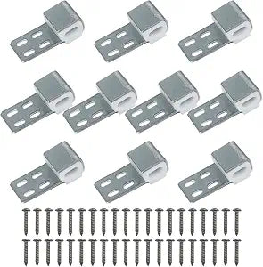 10 PCS Couch Spring Clips Furniture Upholstery Repair Kit, Ek Clips S Clips for Chair Couch Sofa Replacement Parts (Included 40 Screws), 4 Holes, 15.7"x8.6"
