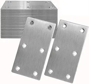 20Pcs Stainless Steel Flat Bracket Mending Plate4 x2 Bracket Joining Plate