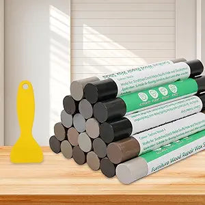 Furniture Markers Touch Up, 20 Colors Wood Filler Sticks- Gray Series