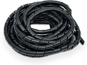 Spiral Cable Wrap  20 Ft Durable PE Cord Sleeve for Computer, TV, and Electrical Wire Organization