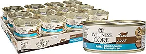 Wellness CORE Salmon, Whitefish and Herring Recipe Cat Food (Pack of 24, 5.5-Ounce Cans)