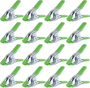 SWANLAKE 16-Piece 6 inch Spring Clamp, Heavy Duty Metal Spring Clamps, Backdrop Clips, 2.4 inch Jaw Opening
