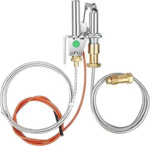 446-512A Natural Gas Pilot Assembly, NG Pilot Replacement for Heat N Glo SL2000, 4000, 5000, 6000, 8000 Fireplace, Compatible with Heat N Glo Fireplaces Insert with Thermopile, HSRV446-512A