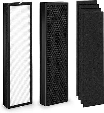 2+4 Set Upgraded HFD320 3-in-1 H13 True HEPA Replacement Filter for Honey-Well Air Genius 3,4,5,6 Series Air Purifiers-Models HFD300, HFD310, HFD320,HFD360,HFD314, HFD323CV1, HFD323-TGT,HFD324