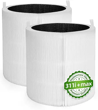 311i+ Max Filter Compatible with Blueair Blue Pure 311i+ Max Air Purifier, H13 Activated Carbon Air Filter,part F3MAX+ 2 Pack