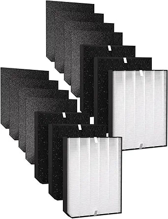 2000 Replacement Filters Compatible with Air Doctor 2000 Series Air Purifier, fits Model 2000, 2000i, Includes 2 Efficiency Filter + 4 Activated Carbon Filter and 8 Pre-Filters