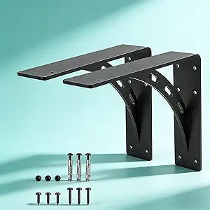9 inch x8 inch Heavy Duty Bracket,Granite Countertop Support , Heavy Duty Shelf Brackets , Max Load 1000 Lbs ,Mantel Brackets (Set of 2) - Countertop Support Brackets (9" x 8")