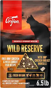 ORIJEN Wild Reserve Dry Cat Food Free-Run Chicken & Wild-Caught Fish Recipe 6.5lb Bag