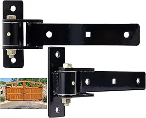 13" Heavy Duty Gate Hinges, 900 LBS Load Capacity Carbon Steel Strap Hinges with Ball Bearings for Smooth Swing, Bolt/Weld-On for Wooden/Metal Gates, Barn, Fence, Sheds Doors, 2Pcs(Patent Pending)