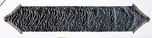 Thread & Weave Safari Cut-Velvet Table Runner - Navy Animal-Inspired Design - Available in 72, 90, and 108 Lengths - Elegant Luxury Accent for Dining, Buffet, or Console Tables