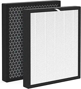 2 Pack XJ-3800 Replacement Filter Compatible with Surround Air Intelli-Pro/Air Shield/Newport 9000/XJ-3800 Series Purifier