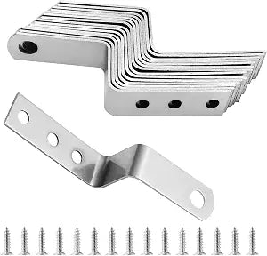 Bivethoi Metal Z Bracket 1 Inch / 25mm, 15pcs
