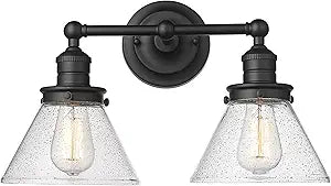 ML Lighting Eyden 2-Light Vanity Matte Black