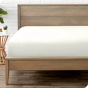 Bare Home Fitted Bottom Sheet Split Head Flex King Size - Premium 1800 Ultra-Soft - Hotel Luxury - Deep Pocket - Durable - Long Lasting (Split Head Flex King, Cream)
