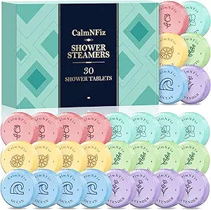 30 Pack Shower Steamers for Women Gift Set, Shower Bath Bombs with 6 Scents, Self Care Gifts for Wife, Easter Basket Stuffers for Women, Fathers Day, Mothers Day and Birthday Gift Ideas