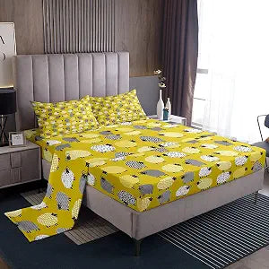Feelyou Cute Sheep Bed Sheets Sets Funny Sheep Bedding Set Full Size 4 Pcs