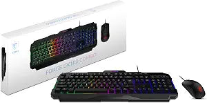 MSI Forge GK100 Combo  Gaming RGB Keyboard & Mouse Set, 19-Key Anti-Ghosting, 6400 DPI Optical Sensor