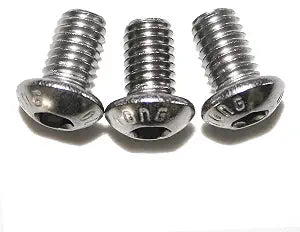 Fullerkreg M4-0.70 x 6mm Button Head Socket Cap Bolts, 100 Pcs