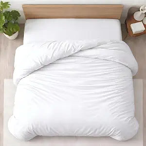 Kotton Culture 1 Pc Twin XL/Twin Duvet Cover Only-100% Egyptian Cotton 600 Thread Count Ultra Soft Premium Durable Comforter Cover Zipper Closure & Corner Ties - (White, 68" X 90")