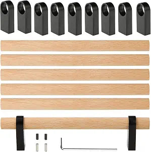Pack of 6 Adjustable Wood Cabinet Hardware Handles,Unfinished DIY Pulls,Adjustable Furniture Wardrobe Handle Drawer Knobs Cupboard Decoration Pulls Handle