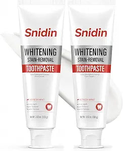 Stain Removing Toothpaste,Cavity Prevention & Enamel Strengthening, Gentle Relief for Sensitive Teeth, Stain Removal Plaque Control Fresh Daily Oral Care, 3.53 Fl Oz(2 Pack)