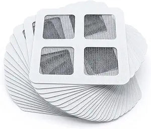 50Pcs Disposable Hair Drain Stickers  Shower Drain Hair Catcher Mesh Stickers, Bathroom Drain Protector for Kitchen, Bathtub, Sink