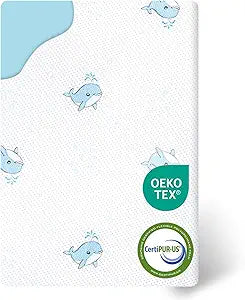 Pack and Play Mattress, 38x26x3 Memory Foam Soft Firm Pack N Play Mattresses, 3 Inch Thick Mattress Pad for Pack Play with Removable Breathable Cover