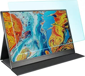 Portable Monitor Screen Protector for 15.6-inch 1080P Acer/AOC/MNN/KYY/ARZOPA/InnoView/Lepow/ZSCMALLS/Newsoul/ASUS/QQH, etc. Portable Monitor, Eye Protection Anti-Blue Light Glare UV Blocking Filter