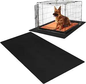 Drydiet PVC Pet Crate Floor Protection Mat 29" X 44" XXL Washable Floor Covering Reusable Waterproof Non Slip Rug Whelping Pad for Pet