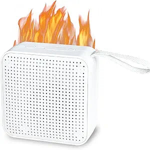 MSELTOS Fireplace Crackler Sound Box for Electric Fireplace, 2 in 1 Realistic Rechargeable Fire Crackling Sound Machine for Gas Fireplace, Fire Crackler Sound System, 3H Timer, Fire Noise
