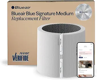 BLUEAIR Blue Signature Medium SP3i Genuine Replacement Filter for Large Model Air Purifier, Patent-Pending Air Purifier Filter, Removes Pollen, Dust, Smoke, Pet Hair & Odors