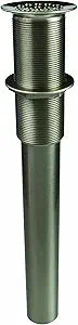 735BRN Lavatory Grid Drain with Overflow, Brushed Nickel