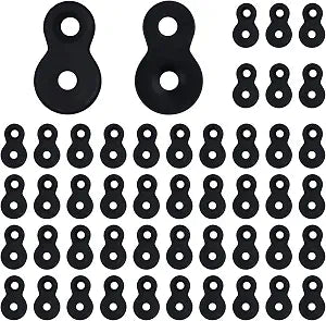48 Pcs Figure 8 Fastener Steel Table Top Fastener Heavy Duty Hardware Desk Top Connector Bracket Black