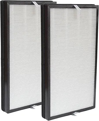 PUREBURG C500FL Replacement Filter Compatible with Homedics AP-C500 AP-C550 Smart Air Purifier,1-Pack (2 Filters) H13 HEPA Activated Carbon 2-in-1