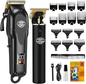 Hair Clippers for Men, Cordless Professional Beard Trimmer Set