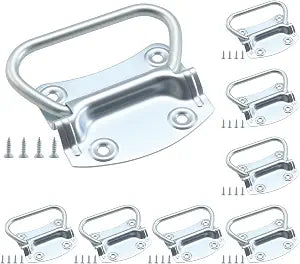 HOME MASTER HARDWARE 3-1/2 inch Pull Ring Handle Toolbox Lifting Door Case Chest Pull Handles Zinc Plated 8 Pack