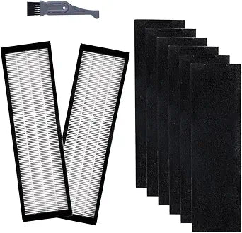 Filter C Replacement Guardian FLT5250PT, Hepa Filter for FLT5000/FLT5111Series Air Purifiers AC5000, AC5000E, AC5350B, AC5300B Series(2 Pcs Hepa Filter C&6 Pcs Carbon Pre Filters
