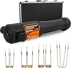 Induction Heater Bolt Removal, 1200W Induction Bolt Heater Tool with 8 Coils, Heat Stripped Bolt Remove for Rusted Nuts, Screws (Orange)