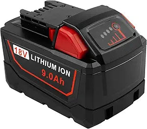 9.0Ah 18V 48-11-1880 Replace for Milwaukee MK-18 Battery Compatible with 48-11-1850 48-11-1860 48-11-1845 48-11-1828 Cordless Power Tools Lithium Battery