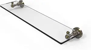 Allied Brass Waverly Place Collection 22 Inch Vanity Beveled Edges Glass Shelf, 22-Inch, Antique Brass