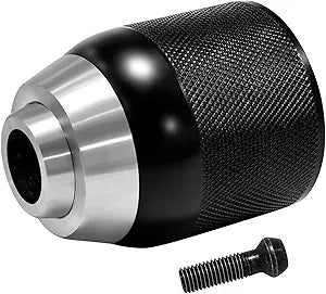 N196034 Chuck Keyless Fits for DeWALT DCD797D2 DCD797 DCD792 DCD791 DCD790 DCD796 DCD795 DCD709 DC988K DC984KN Brushless Cordless Compact Hammer Drill, 1/2" Chuck Keyless with 1/4"-28 Left Hand